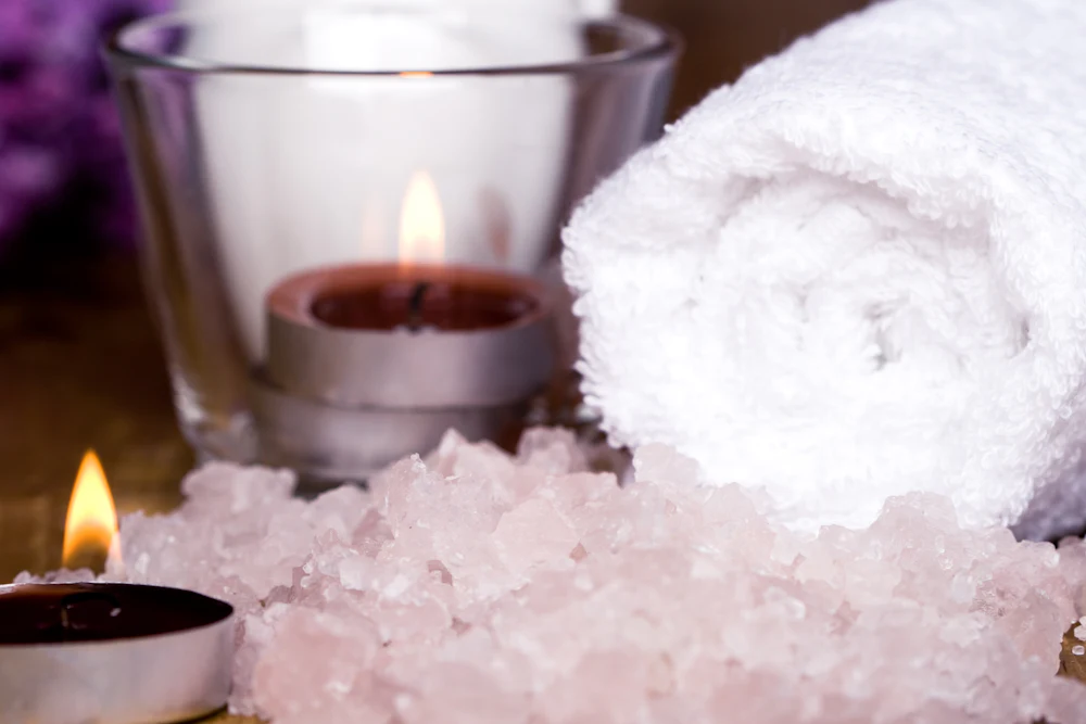 Candle-lit relaxing massage setting at Luxury Asian Massage London